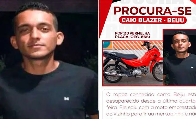 Jovem desaparece em Monsenhor Gil após pegar moto emprestada para ir ao mercado