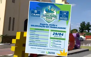 Torneio do Dia do Trabalhador 2026 será realizado em Altos com várias modalidades