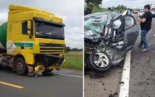 Colisão entre caminhão e carro deixa quatro mortos na BR-343 no Piauí