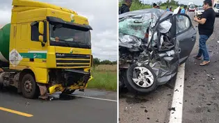 Colisão entre caminhão e carro deixa quatro mortos na BR-343 no Piauí