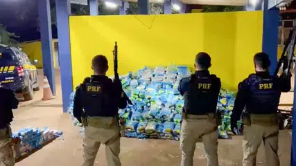 PRF apreende mais de 1,4 tonelada de drogas em fiscalização na BR-316, em Geminiano