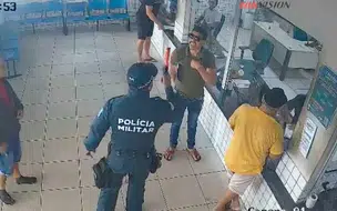 Vídeo mostra briga entre policial militar e caminhoneiro no interior do Piauí