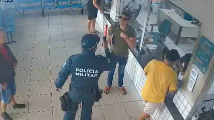 Vídeo mostra briga entre policial militar e caminhoneiro no interior do Piauí