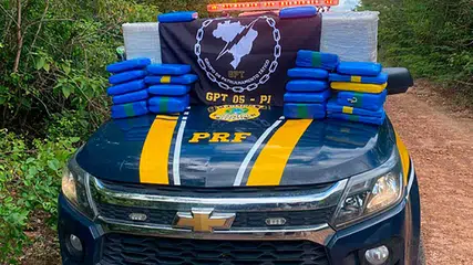 PRF apreende cerca de 90 quilos de skunk na BR-402, na Divisa do Piauí com o Maranhão