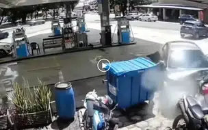 Policial militar provoca grave acidente e destrói veículos em posto de Teresina