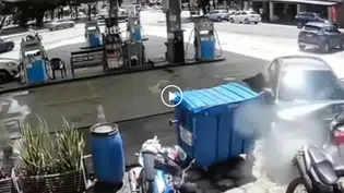 Policial militar provoca grave acidente e destrói veículos em posto de Teresina