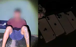 Homem é preso após realizar arrastão e roubar vários celulares em Teresina