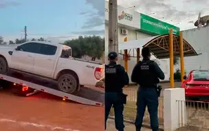 PM recolhe picape e carro de luxo após motoristas fazerem 'cavalo de pau' em São Raimundo Nonato