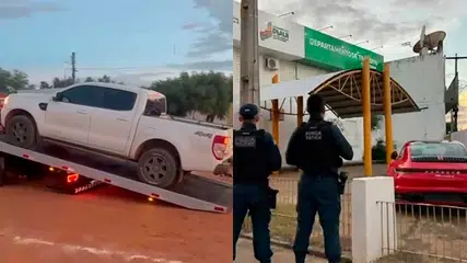 PM recolhe picape e carro de luxo após motoristas fazerem 'cavalo de pau' em São Raimundo Nonato