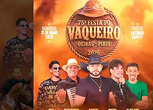 75ª edição da Festa do Vaqueiro em Oeiras celebra tradição sertaneja com cavalgada e grandes shows