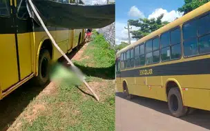 Mulher morre atropelada por ônibus escolar na zona rural de União