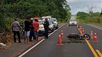 Colisão entre moto e bicicleta deixa uma pessoa morta no Rodoanel de Teresina