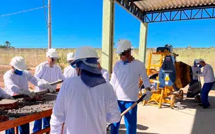 Fábrica de blocos de concreto é inaugurada na Penitenciária de Campo Maior