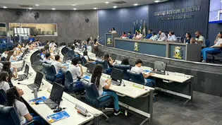 Alunos do Colégio Sagrado Coração de Jesus participam do 3º Escola na Câmara