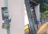Morador denuncia risco de choque elétrico próximo a creche no bairro Três Andares