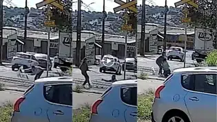 Professora desafia o medo e salva homem segundos antes da passagem de trem