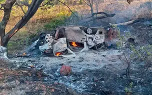Jovem morre carbonizado ao sofrer aciente de carro na BR-135 em Bertolínia