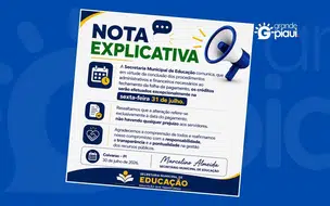 Coivaras altera data do pagamento da Educação; crédito será feito nesta sexta (31)