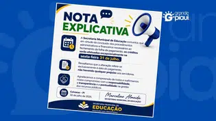 Coivaras altera data do pagamento da Educação; crédito será feito nesta sexta (31)