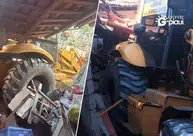 Trator perde os freios, invade casa e destrói parte de residência na zona Leste de Teresina