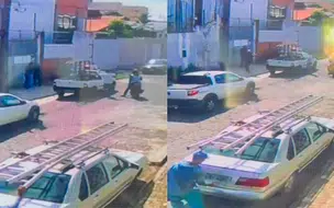 Câmeras de vigilância flagram assalto a dupla de jovens em rua na zona leste de Teresina