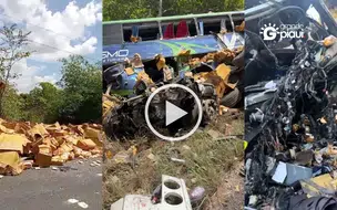 Grave acidente entre ônibus e carreta deixa mortos na BR-316, entre Timon e Caxias