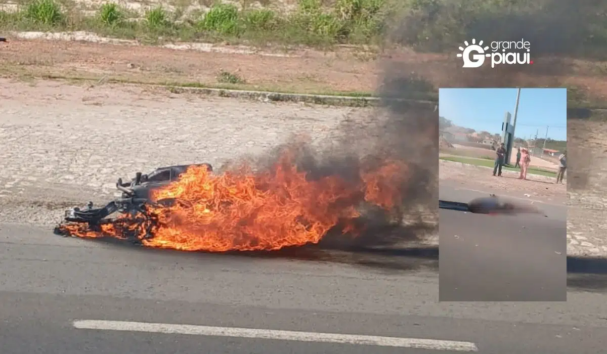 Motociclista morre após colisão com táxi na entrada de Altos