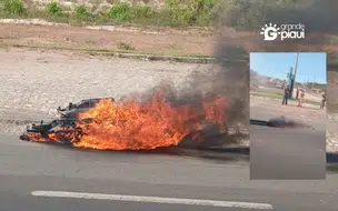 Motociclista morre após colisão com táxi na entrada de Altos