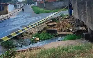 Defesa Civil interdita trecho com risco para a população na zona Sul