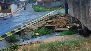 Defesa Civil interdita trecho com risco para a população na zona Sul