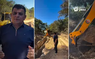 Nova passagem molhada começa a ser construída na localidade Benjamin, em Coivaras