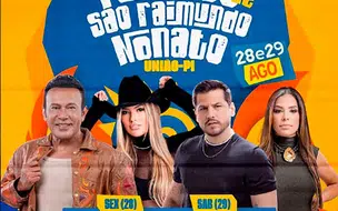 Festejos de São Raimundo Nonato terão música e celebração da cultura nordestina em União