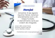 Secretaria de Saúde de Coivaras anuncia atendimento médico nesta quinta-feira