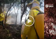 Brigada Municipal de Coivaras atua contra incêndio no Assentamento Nossa Terra