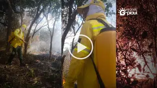 Brigada Municipal de Coivaras atua contra incêndio no Assentamento Nossa Terra