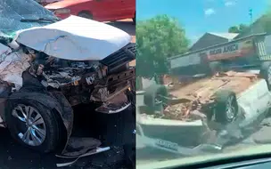 Motorista por aplicativo e passageira ficam feridos em acidente na Av Maranhão em Teresina