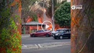 Incêndio em vegetação seca atinge área próxima a quiosques em Teresina