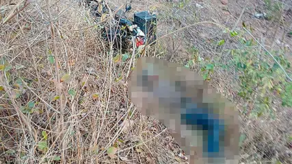 Corpo de homem é encontrado em barranco próximo de motocicleta em Nazária