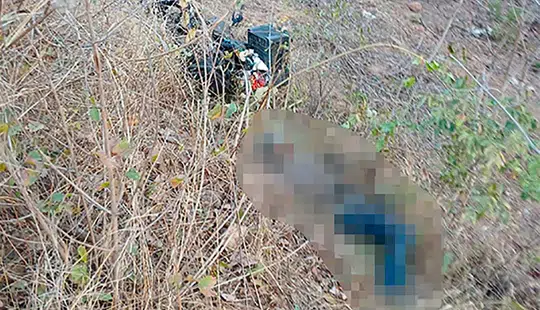 Corpo de homem é encontrado em barranco próximo de motocicleta em Nazária